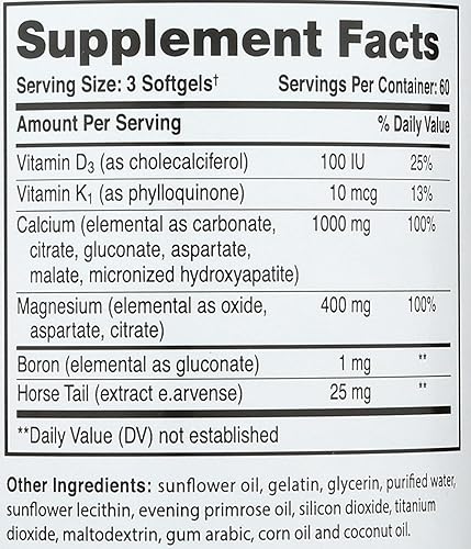 Miniatura 4 de Calcio líquido con cápsulas blandas de magnesio, 1000 mg, 180 unidades