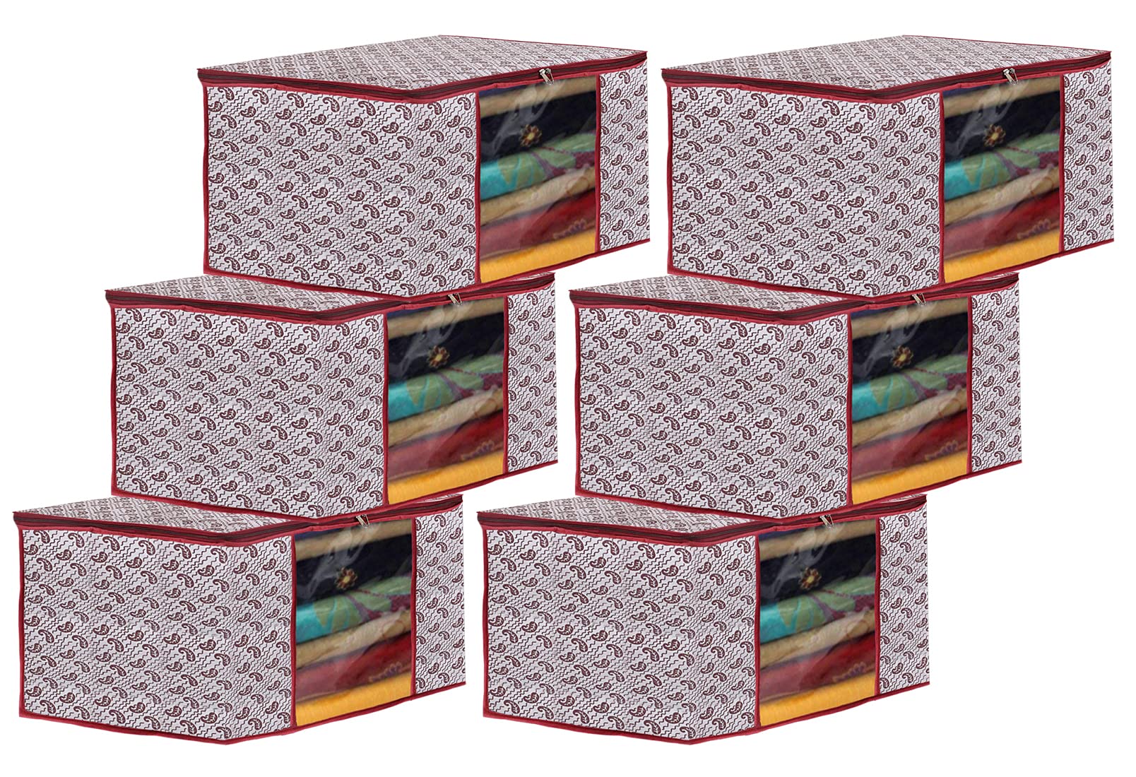 See full amazon price history chart for Kuber Industries Paisley Design Non-woven Foldable Saree Cover/Clothes Storage Bag/Wardrobe Organizer With Transparent Window- Pack of 6 (White)-44KM0347 Kuber Industries Paisley Design Non-woven Foldable Saree Cover/Clothes Storage Bag/Wardrobe Organizer With Transparent Window- Pack of 6 (White)-44KM0347 (B09JWLZT8G) Amazon Price History, Amazon Price Tracker