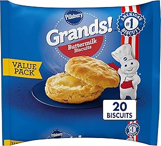 Pillsbury Grands! Buttermilk Biscuits Frozen Dough, Value Pack, 20 ct., 41.6 oz.