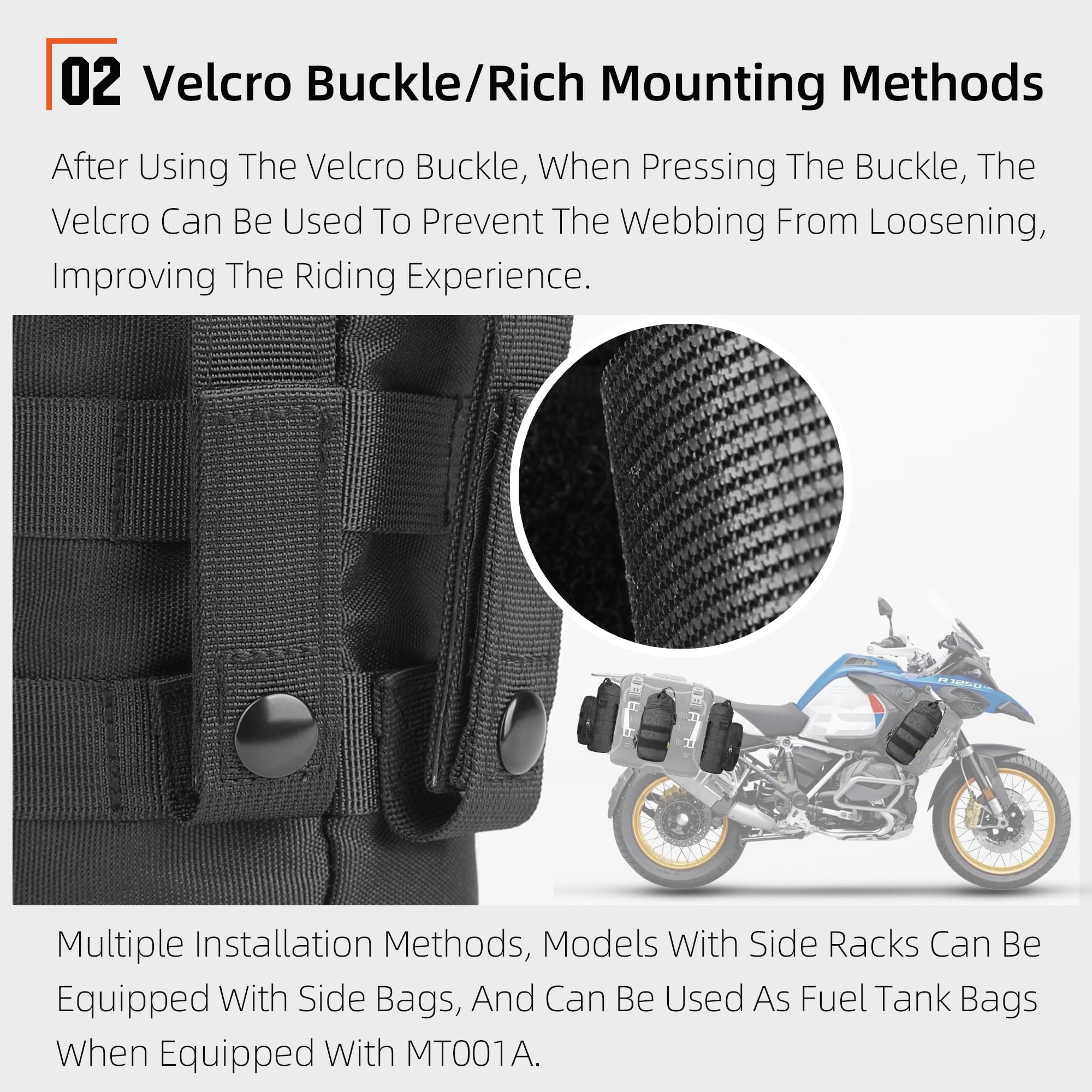 Rhinowalk Sac tactique pour bouteille d'eau de moto avec cordon de serrage Molle isolé pour garder au chaud au frais