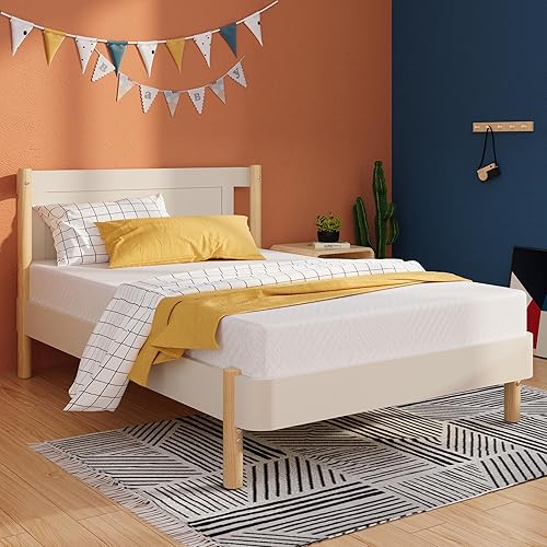 Miniatura 12 de EGOHOME - Colchón matrimonial de 8 pulgadas, colchón de espuma viscoelástica refrescante de gel de carbón en una caja, sin fibra de vidrio mediano,