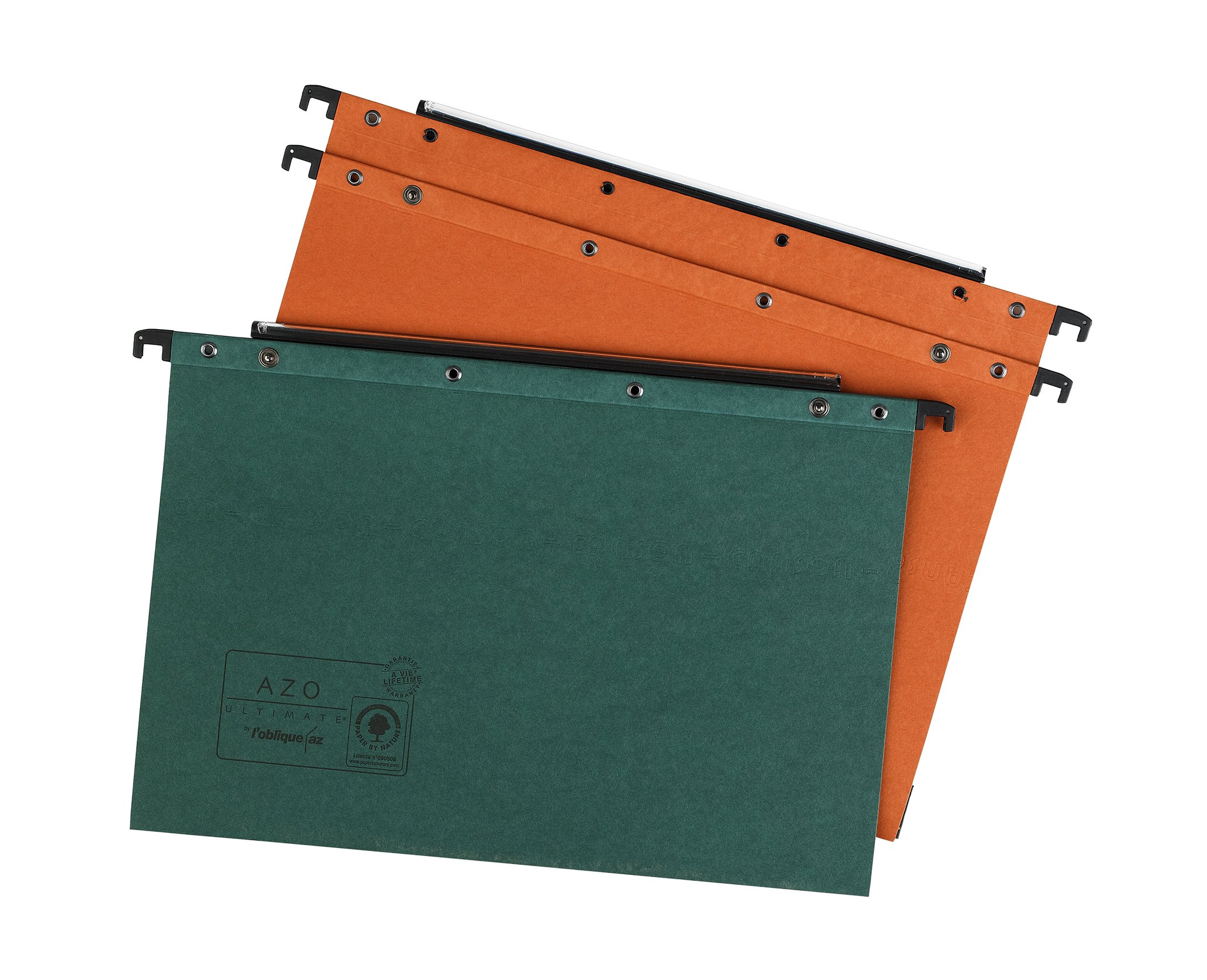 Elba 100330314 - Cartelle Sospese per Cassetto, 25 pezzi, Interasse 39, Fondo U, , Arancione