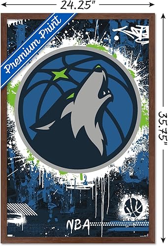 Miniatura 8 de Trends International NBA Minnesota Timberwolves - Póster de pared con logotipo Maximalist 23