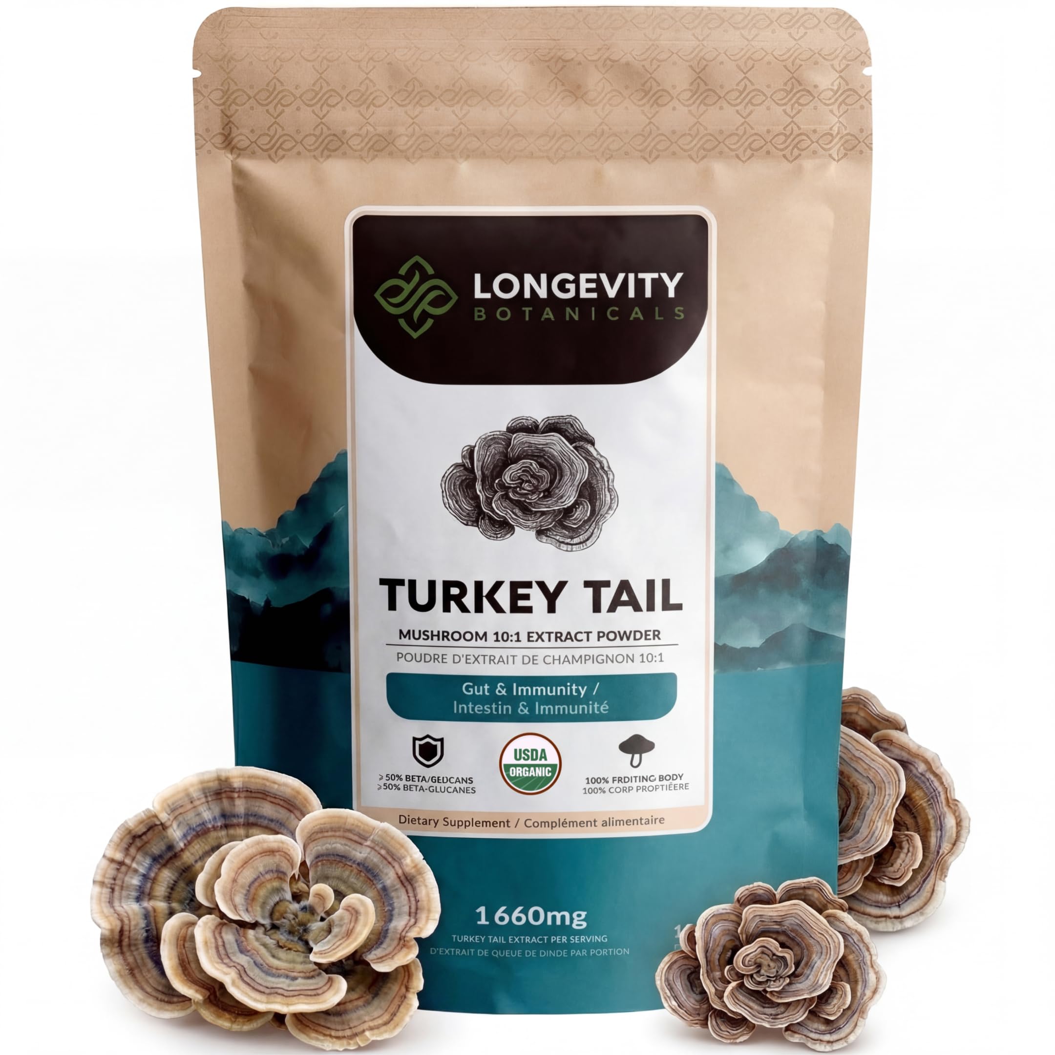Longevity Botanicals Turkey Tail Powder