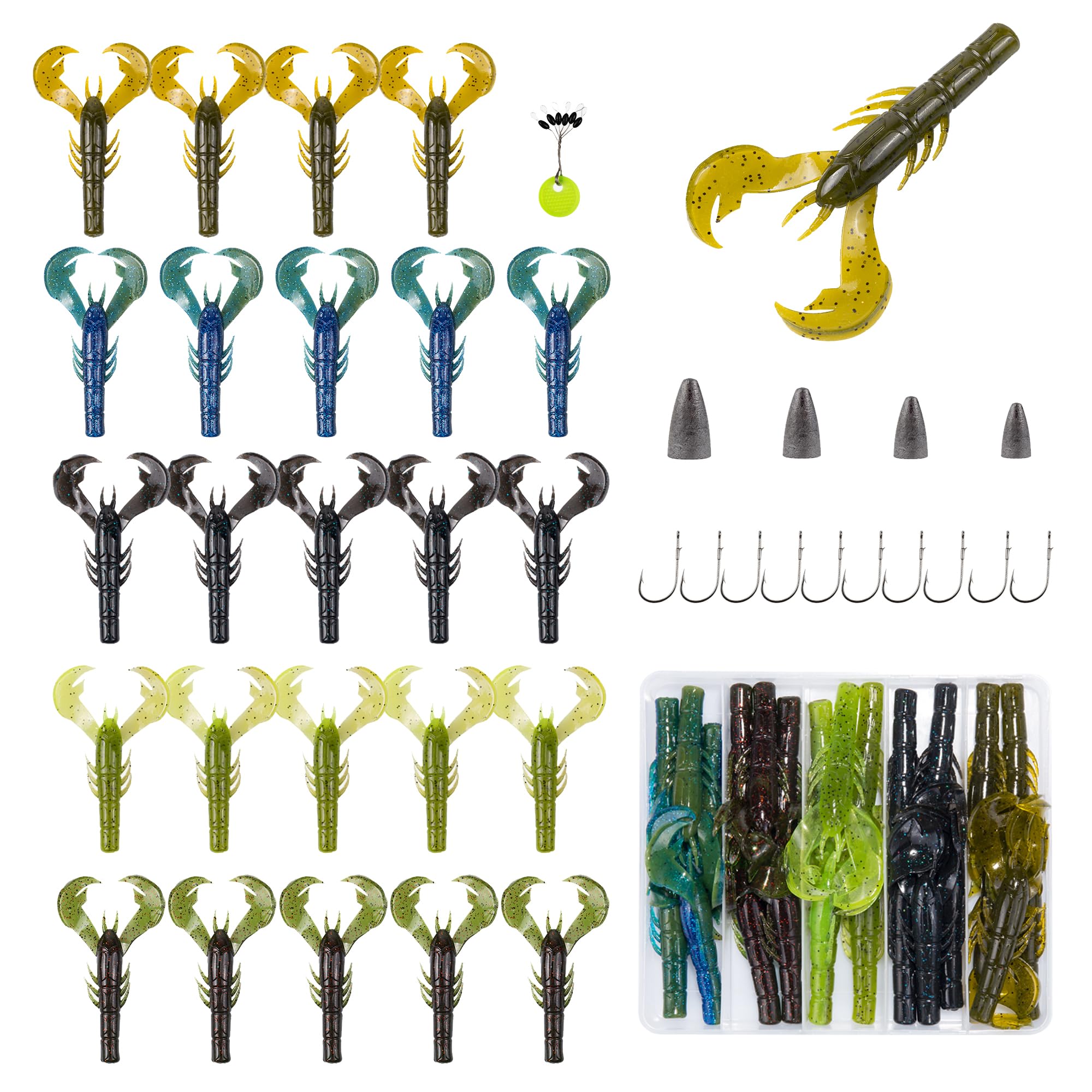 Bombrooster Soft Plastic Lures Kit