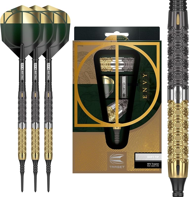 Target Darts Cult Envy 10 90% Volfrám Soft Tip Darts Szett
