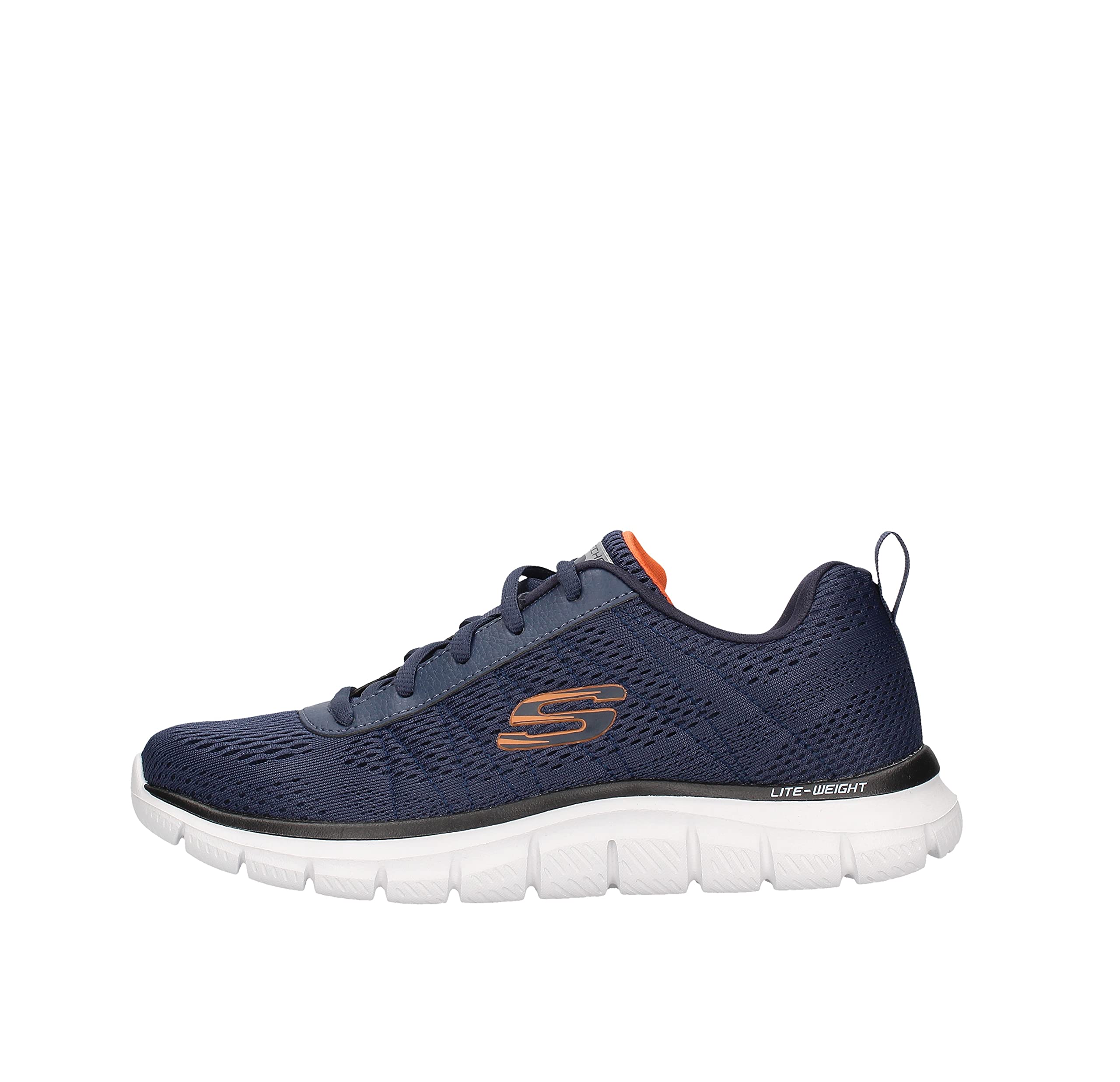 Skechers Men's Skechers Trainers sports shoes, Navy Orange Nvor, 9.5 UK