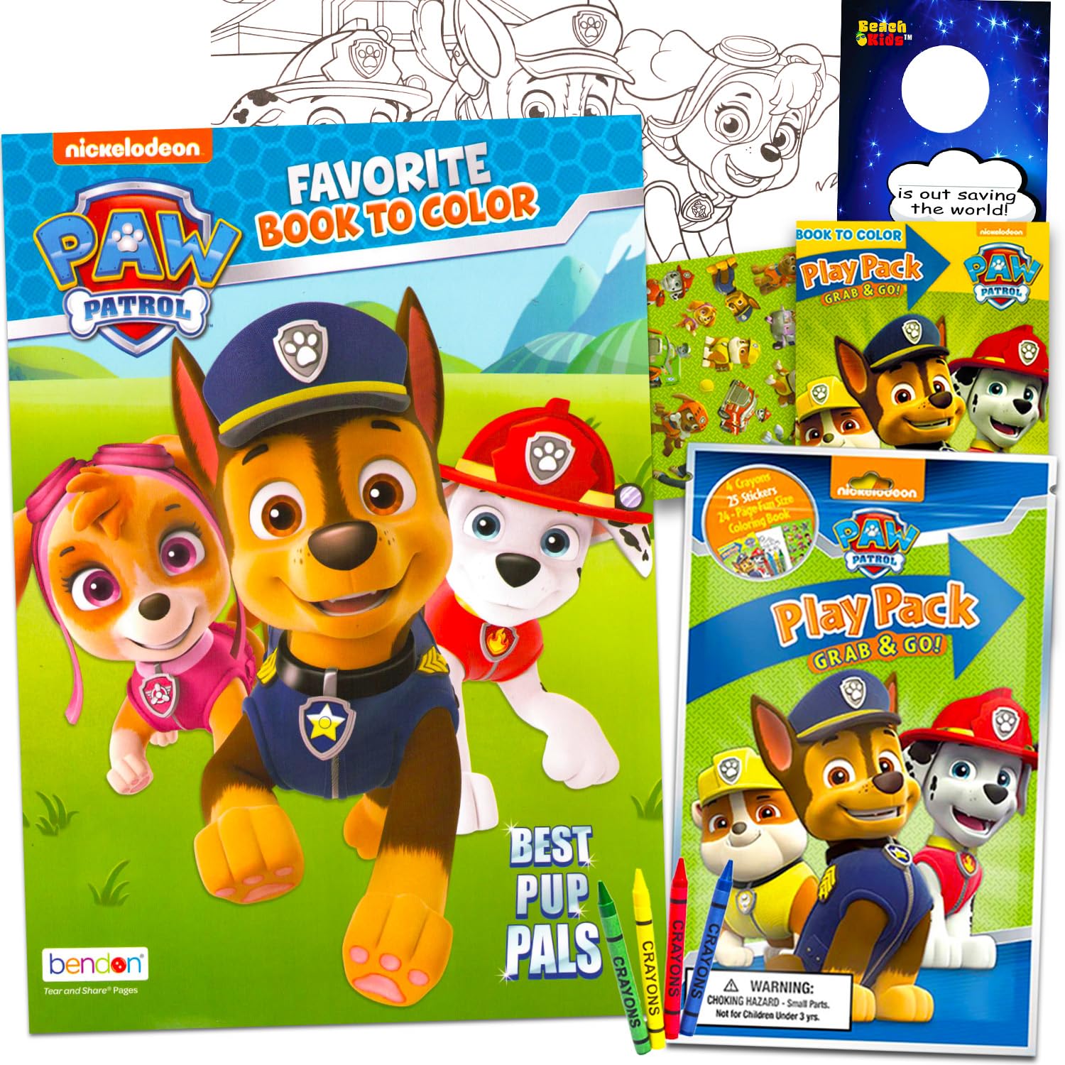 Paw Patrol Coloring and Activity Book Set -- Jumbo Coloring Book, Paw Patrol: Mega Colouring - Paperback - Activity And