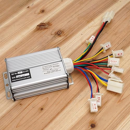 Miniatura 3 de Controlador 36v 1000w para scooter de motor eléctrico cepillado con terminal de conector de batería blanco