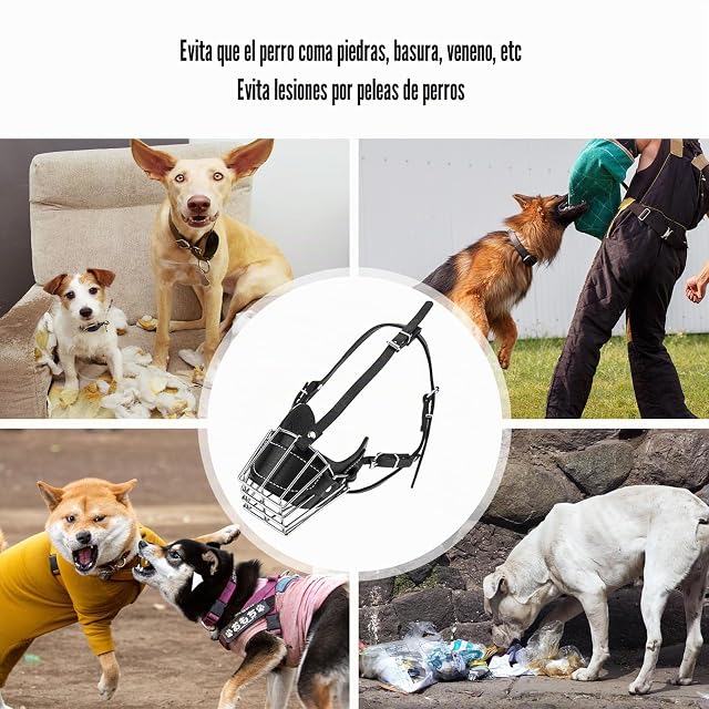 Foto 5 de 7 de Bozal para Perro, Cesta de Metal para la Cara del Perro
