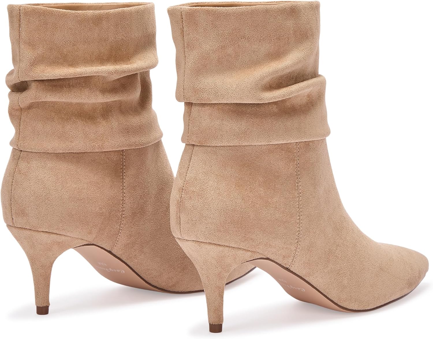 CosyFever Slouch Ankle Boots for Women, Pointed Toe 2.6 Inch Mid Stiletto Heel Booties,Ruched Dress Booties for Date Night,Party & Evening Outfits - Image 6