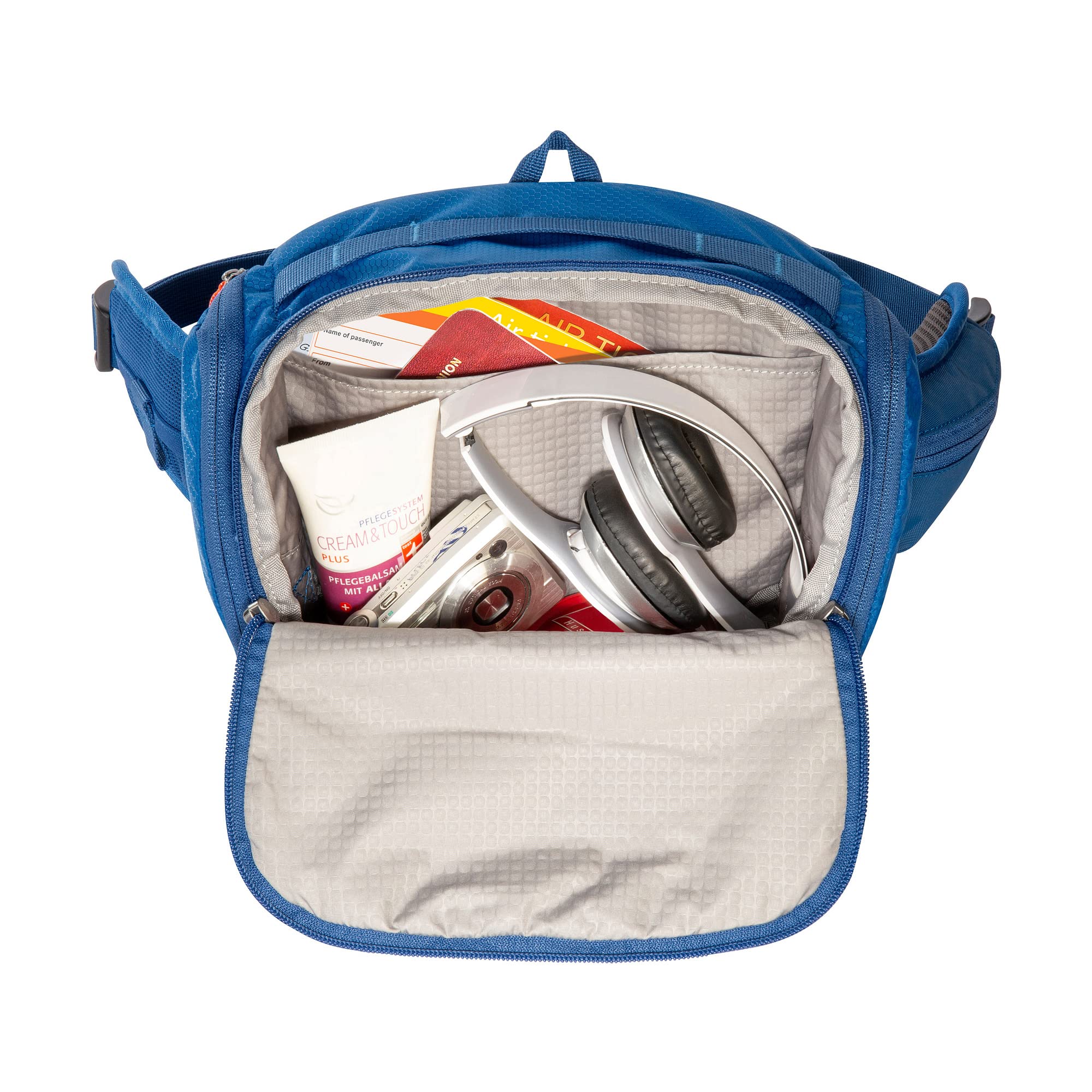 Tatonka Bauchtasche Hip Bottle Double 2 - Hüfttasche mit Flaschenhalter für 2 Trinkflaschen, großem Reißverschlussfach und Einer Fronttasche