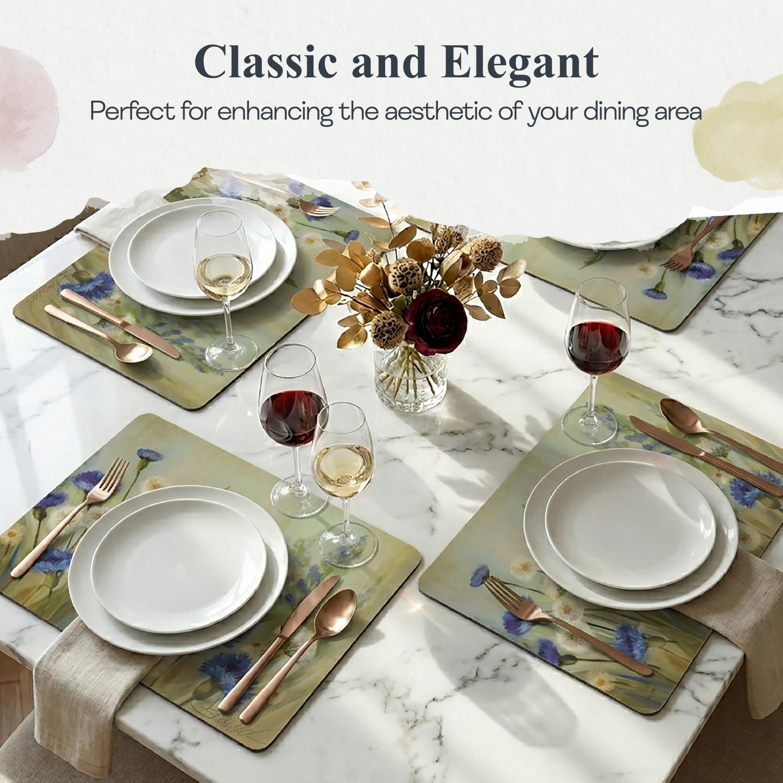 ピンパネールブランドプレイスマット＆コースター Amazon.com: Pimpernel Placemats, Multicolor : Home & Kitchen