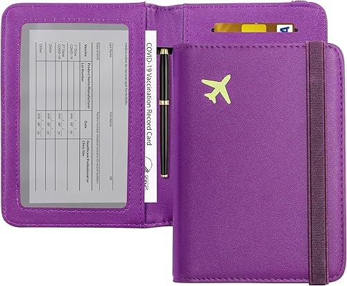 ZOPPEN Cartera para pasaporte, funda para pasaporte, cartera de viaje para mujer, artículos esenciales de viaje, organizador de documentos,