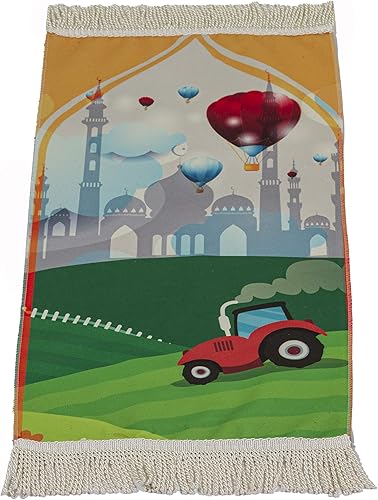 Miniatura 9 de Modefa Alfombra de oración islámica turca, alfombra delgada de oración para niños y niñas, tapete de oración musulmana tamaño pequeño para niños