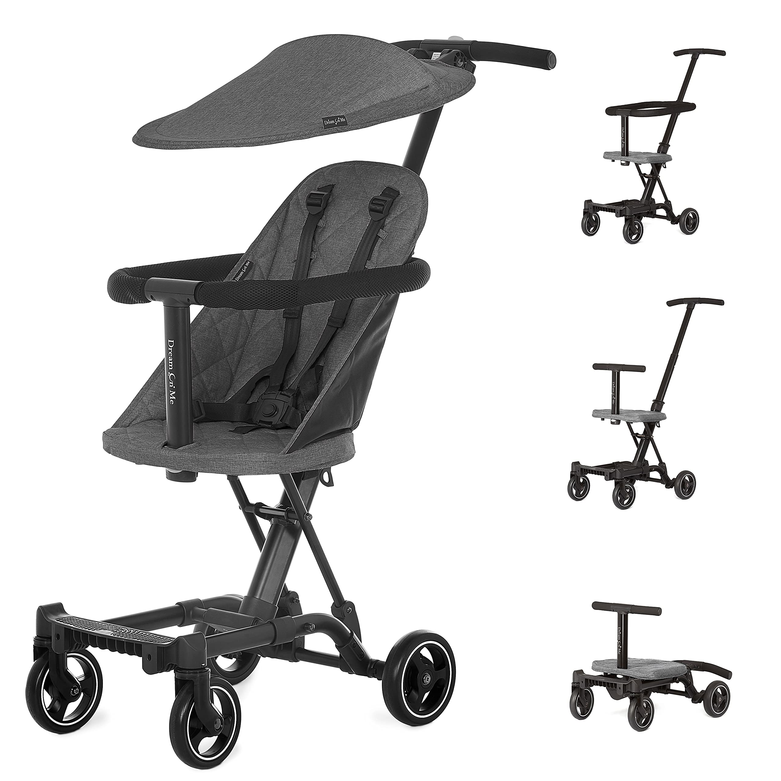 Easy Rider Stroller Dream On Me Lightweight and Compact Coast Rider Stroller with Canopy ...