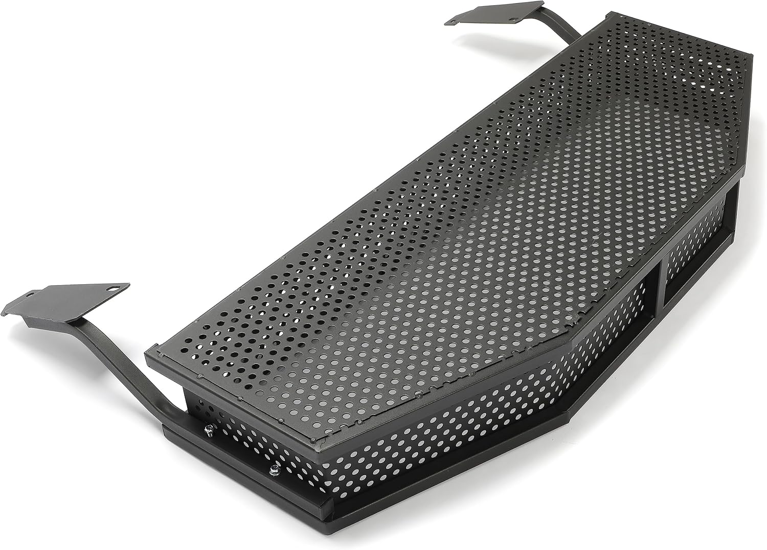 HECASA Black Front Clay Outer Cargo Basket w/Mounting Brackets Compatible with Club Car DS Golf Cart Gas & Electric Models (Hardware Included)