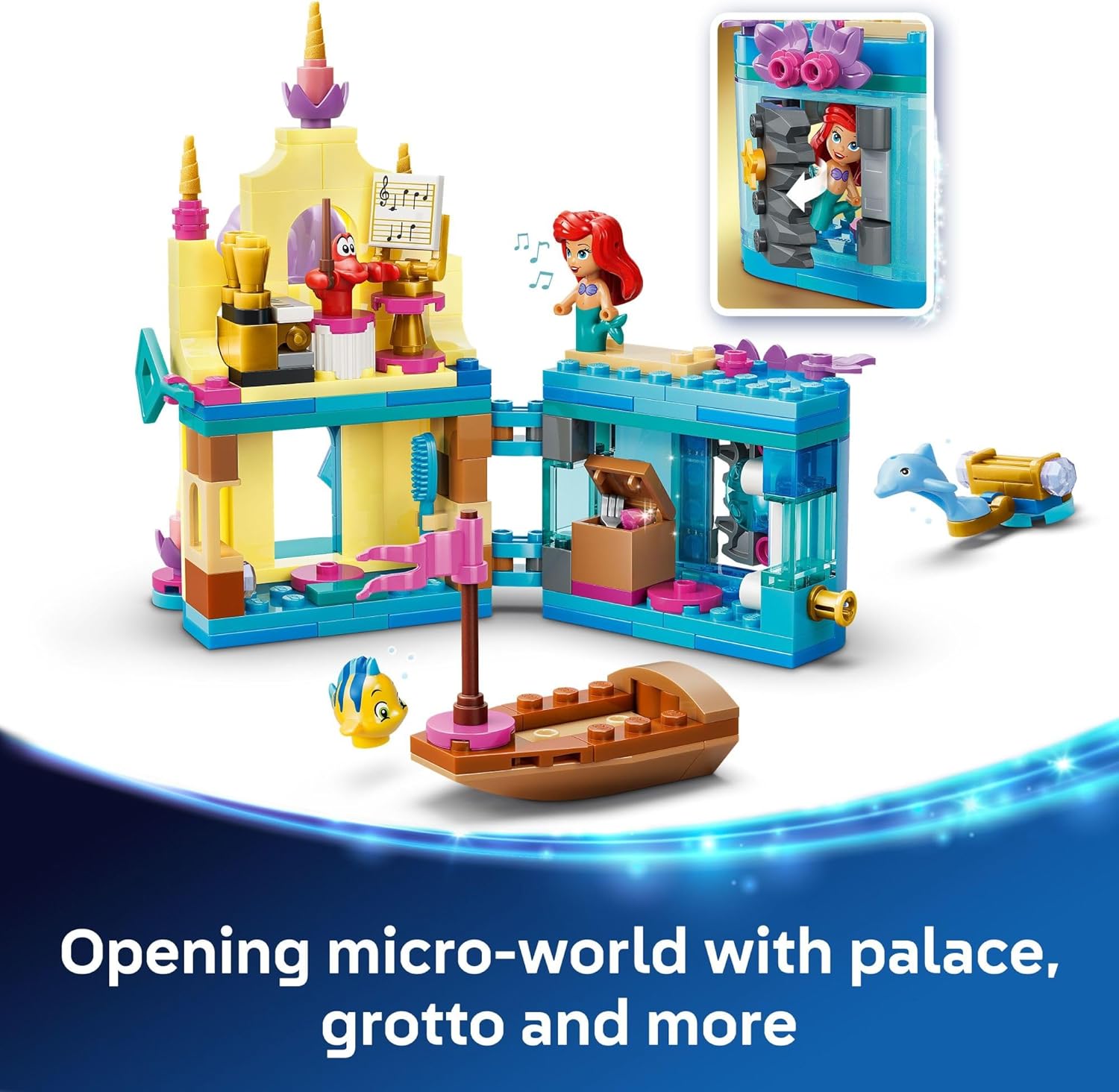 LEGO Disney Princess Ariel's Magical Mini Palace Building Toy - Little Mermaid Toys & Playset for Girls & Boys, Ages 5+ - Disney Gifts for Kids - 43285 - Image 3
