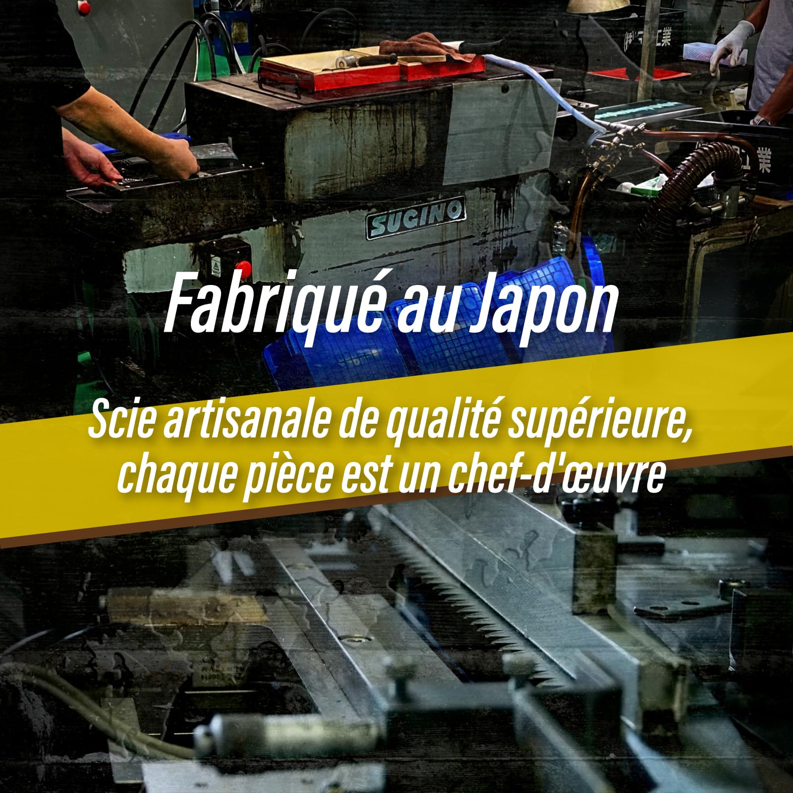 SUIZAN Scie pliante japonaise 210mm polyvalente bois - Compacte Extérieur | Professionnel Pliable Portable Traction Camping Bushcraft Survie Élagage Branches Bûches Jardin Menuiserie Bricolage