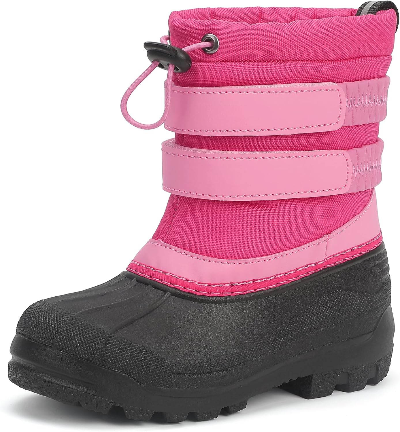 Hehainom Boys Girls Snow Boots for Kids Warm Winter Shoes Water-Resistant Anti-Slip Outdoor Little Big Kids Girls Boots