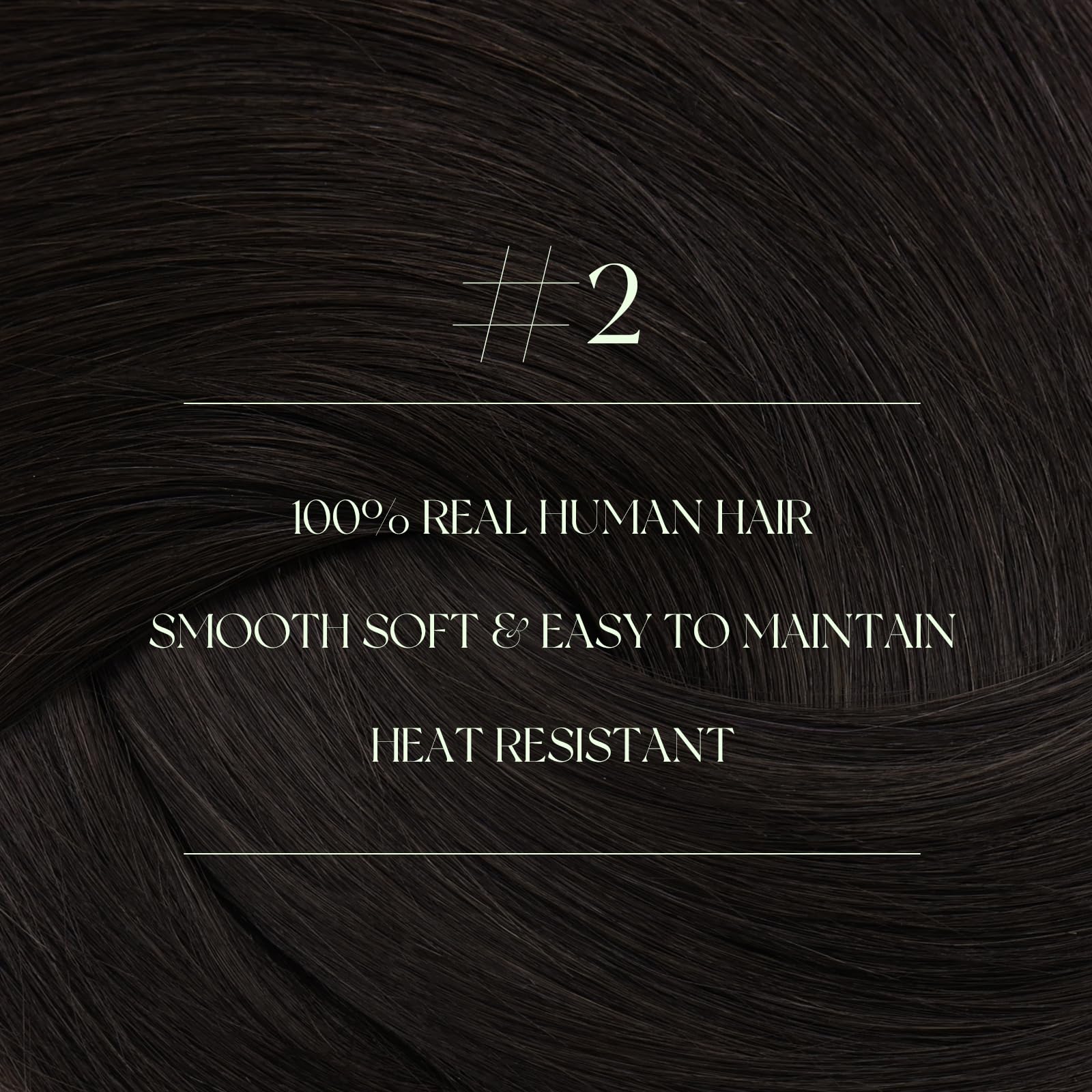 RUNATURE Brown Clip in Hair Extensions Real Human Hair 22 Inch Brown Human Hair Extensions Clip in Hair Straight 120 Gram 7 Pieces #2 - Image 2