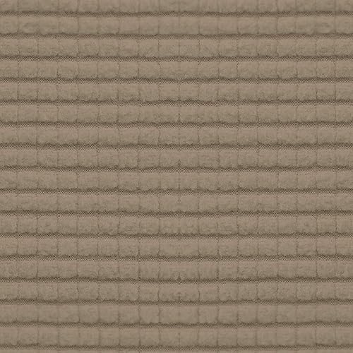 Vista 14 de Easy-Going - Funda elástica para taburete otomano, funda protectora para muebles, funda rectangular con parte inferior elástica Beige