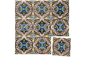 AZZEHOME Porcelain Tiles 4x4'', Premium Pack of 10