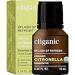 Cliganic Organic Citronella Essential Oil, 100% Pure Natural for Aromatherapy | Non-GMO Verified