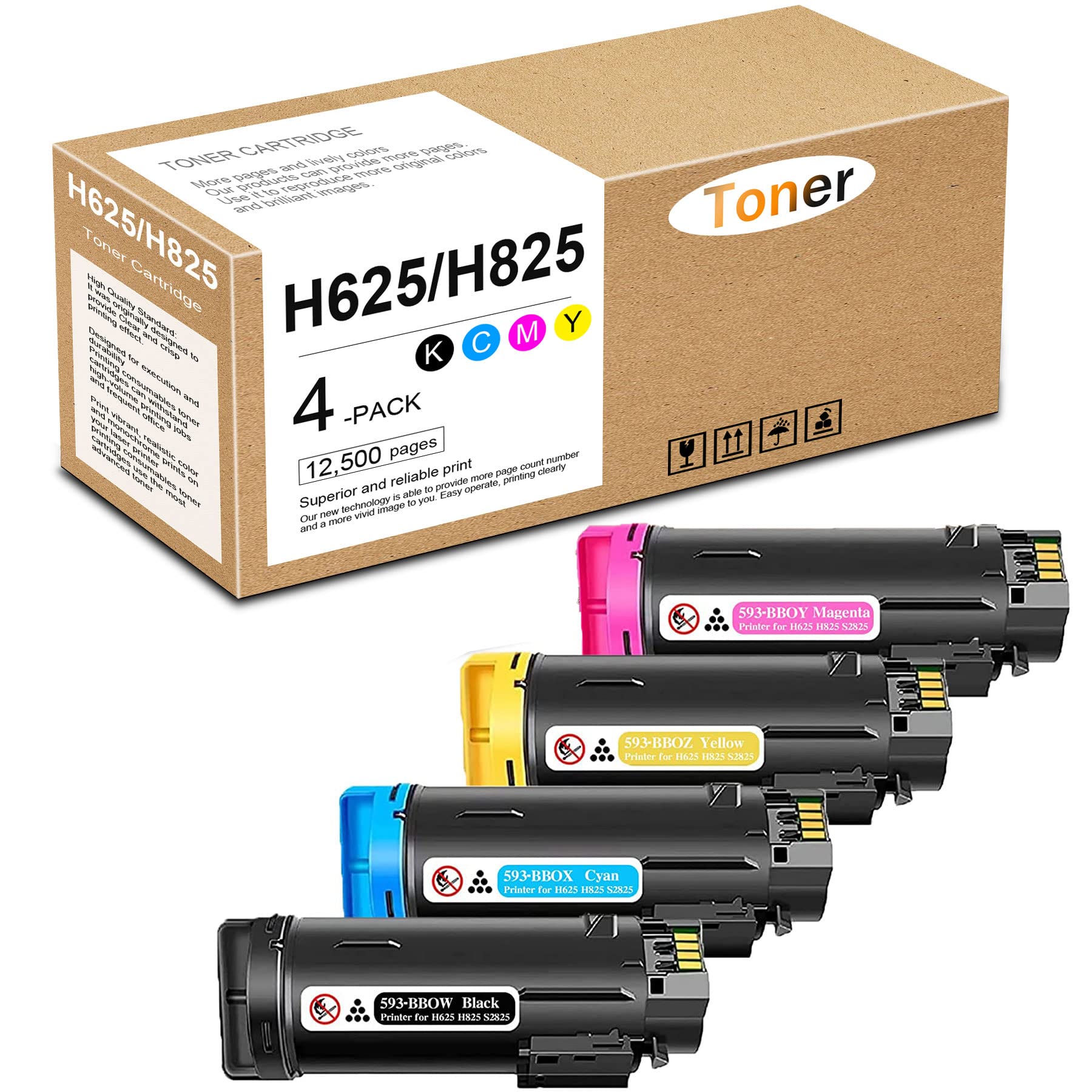 True Image 10-Pack Compatible Toner Cartridge For Dell 593-BBOW Work