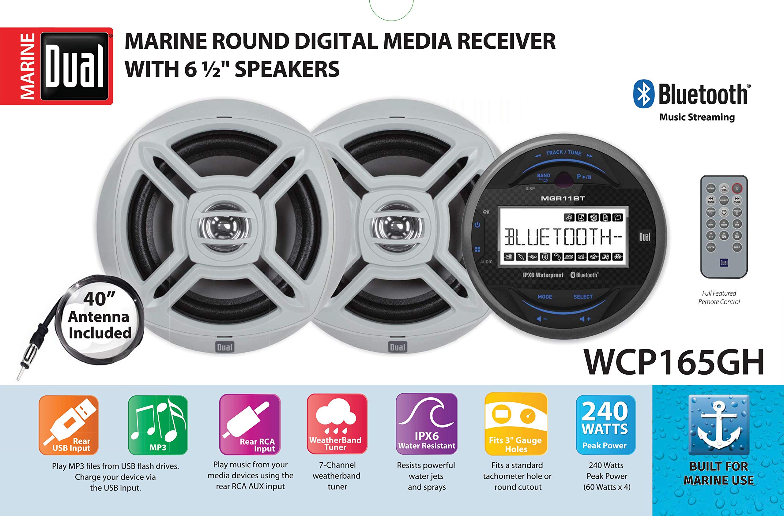 marine dual speakers