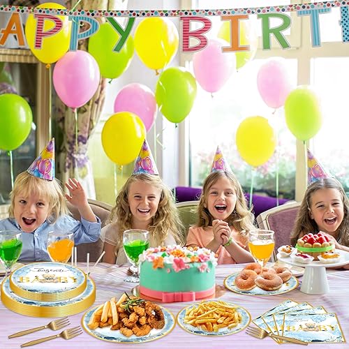 Miniatura 6 de 96 piezas de suministros de fiesta de construcción platos y servilletas de construcción decoración de fiesta de cumpleaños juego de vajilla temática