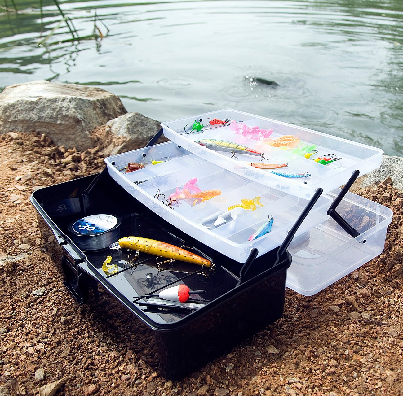 Fladen Freshwater And Light Saltwater Tacklebox (caja de pesca con contenido) | Caja de pesca