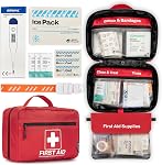 RHINO RESCUE 240 Trousse de premiers soins tout-terrain, maison & Fournitures médicales professionnelles de bureau, Idéal pour les urgences, École, Affaires, Voiture, Camping