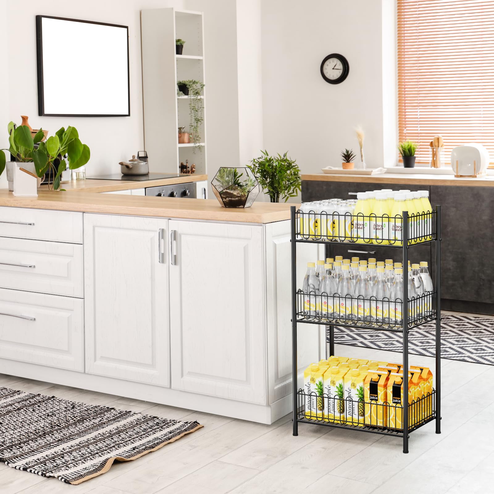 Snapklik.com : OYEAL Water Bottle Holder Rack 3 Tier Soda Drink ...