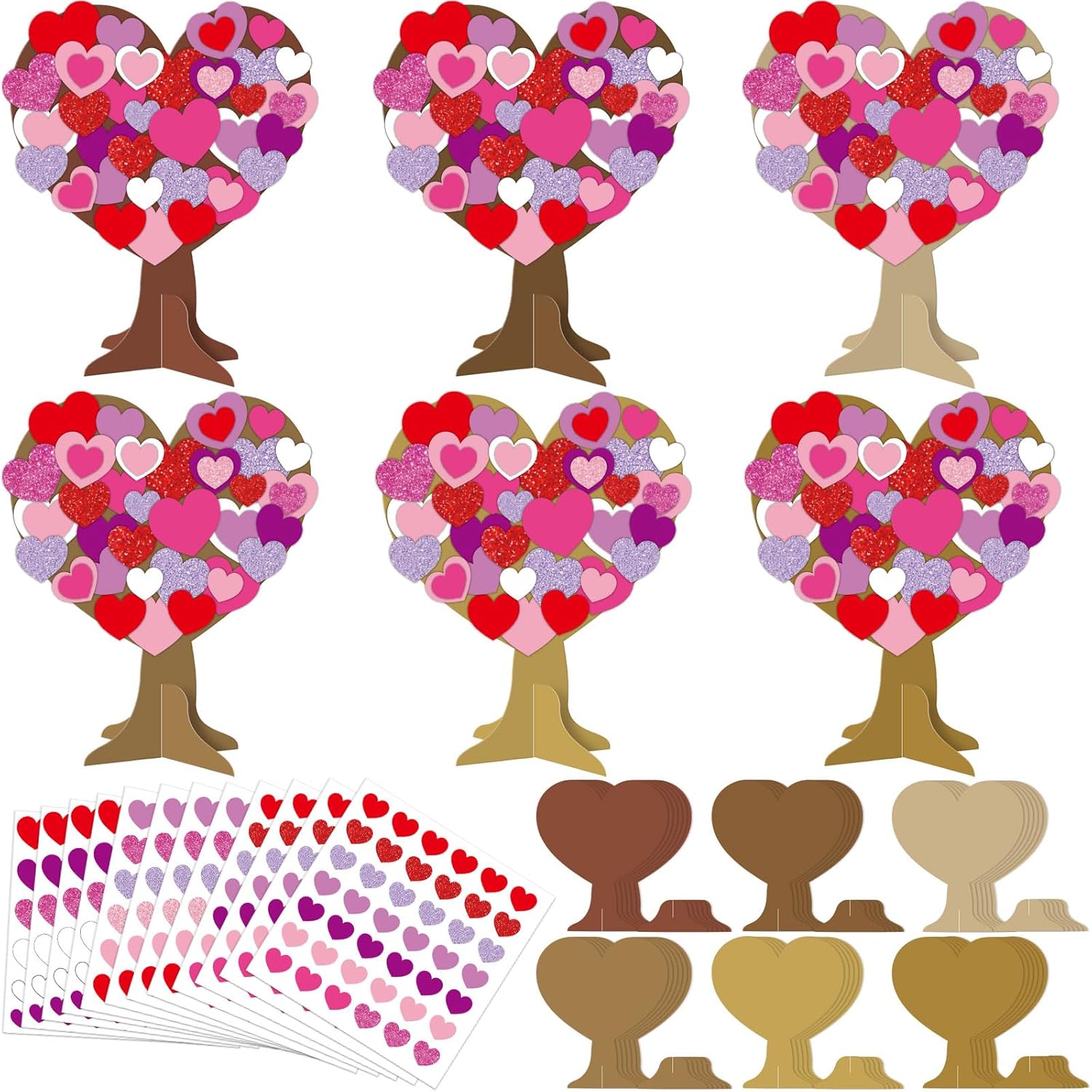 980 Pieces Valentines Love Heart Tree Craft for Kids Oman Ubuy
