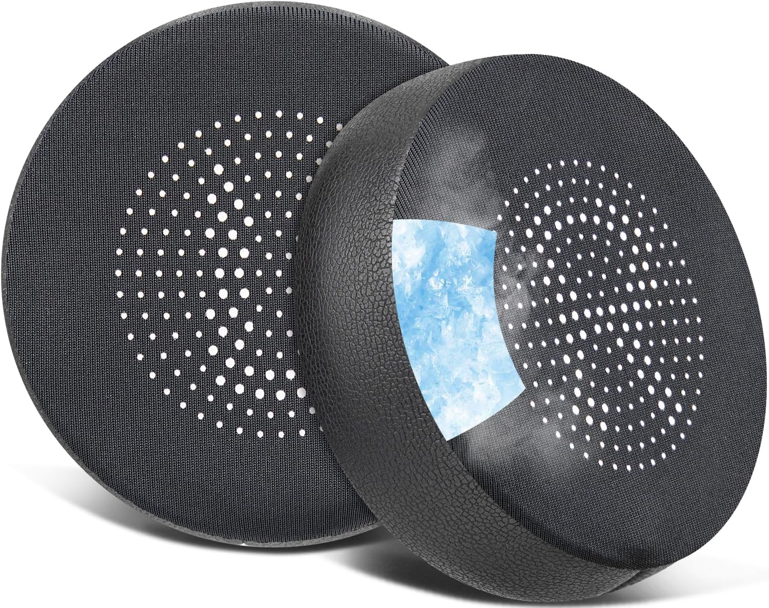 SOULWIT Cooling Gel Earpads Replacement for Jabra Evolve 75(75UC 75MS 75SE) Stereo Wireless Bluetooth Headset, Ear Pads Cushions with High-Density Noise Isolation Foam - Black