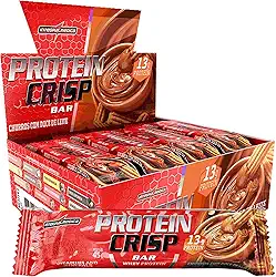 Integralmedica - Barra de Proteína Whey Protein Crisp Bar Churros - Snack Proteíco - Pré e Pós-Treino - Display com 12 Unidades