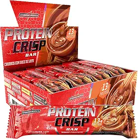 Integralmedica - Barra de Proteína Whey Protein Crisp Bar Churros - Snack Proteíco - Pré e Pós-Treino - Display com 12 Unidades