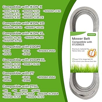 Amazon.com : Lawn Mower Deck Belt 07200023 Replacement for