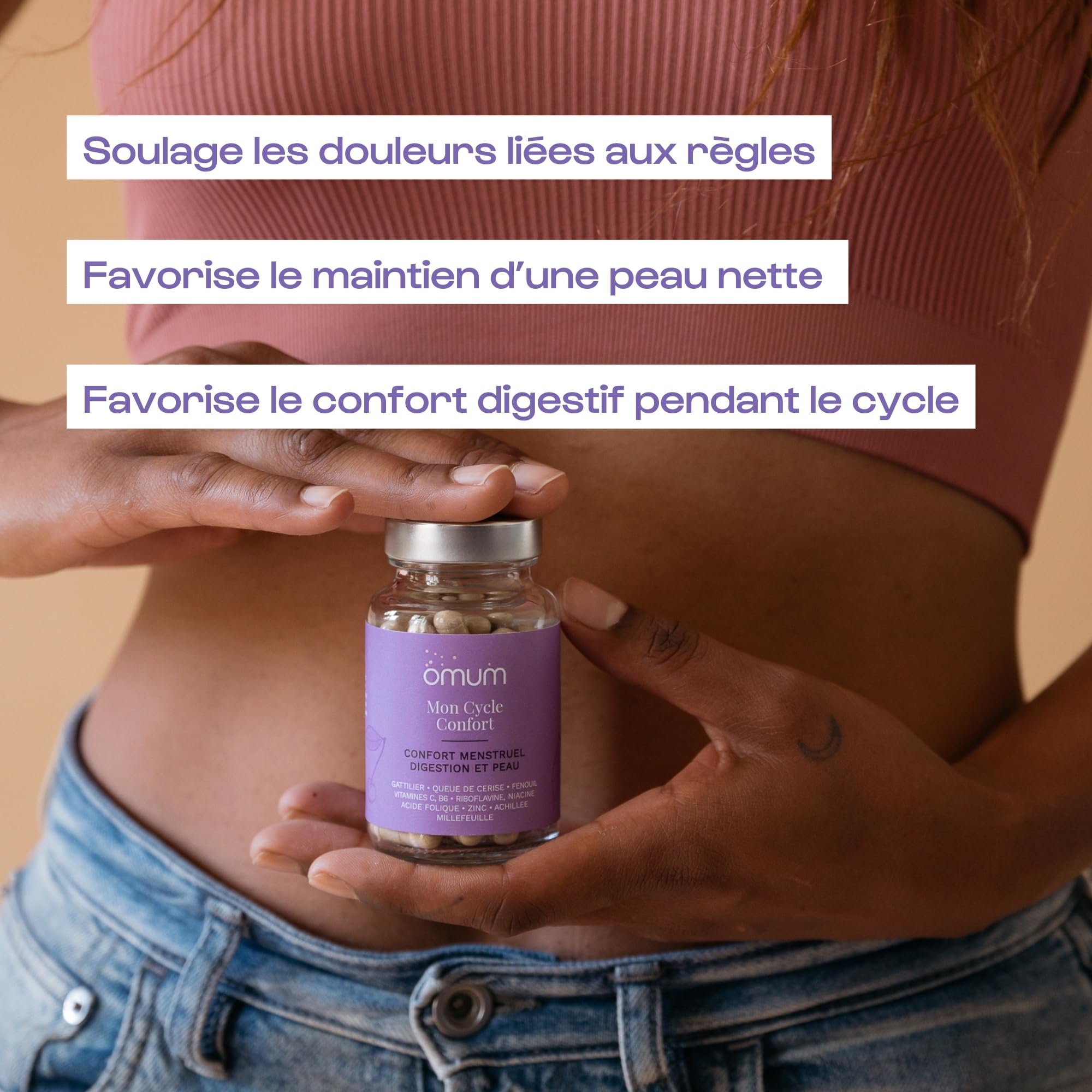 OMUM - Duo SPM, règles et cycles - Mon Cycle Zen sommeil et humeur + Mon Cycle Confort compléments
