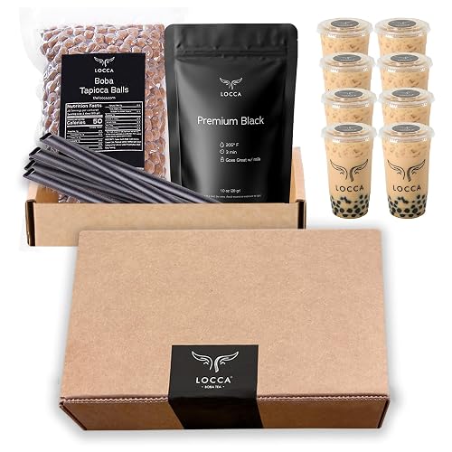 Locca Boba Tea Kit | Black Milk Tea Boba Kit