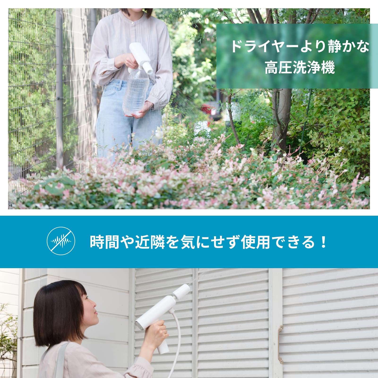 Amazon.co.jp: スパイサー ポケッタブル 高圧洗浄機 SWU-201 (WH