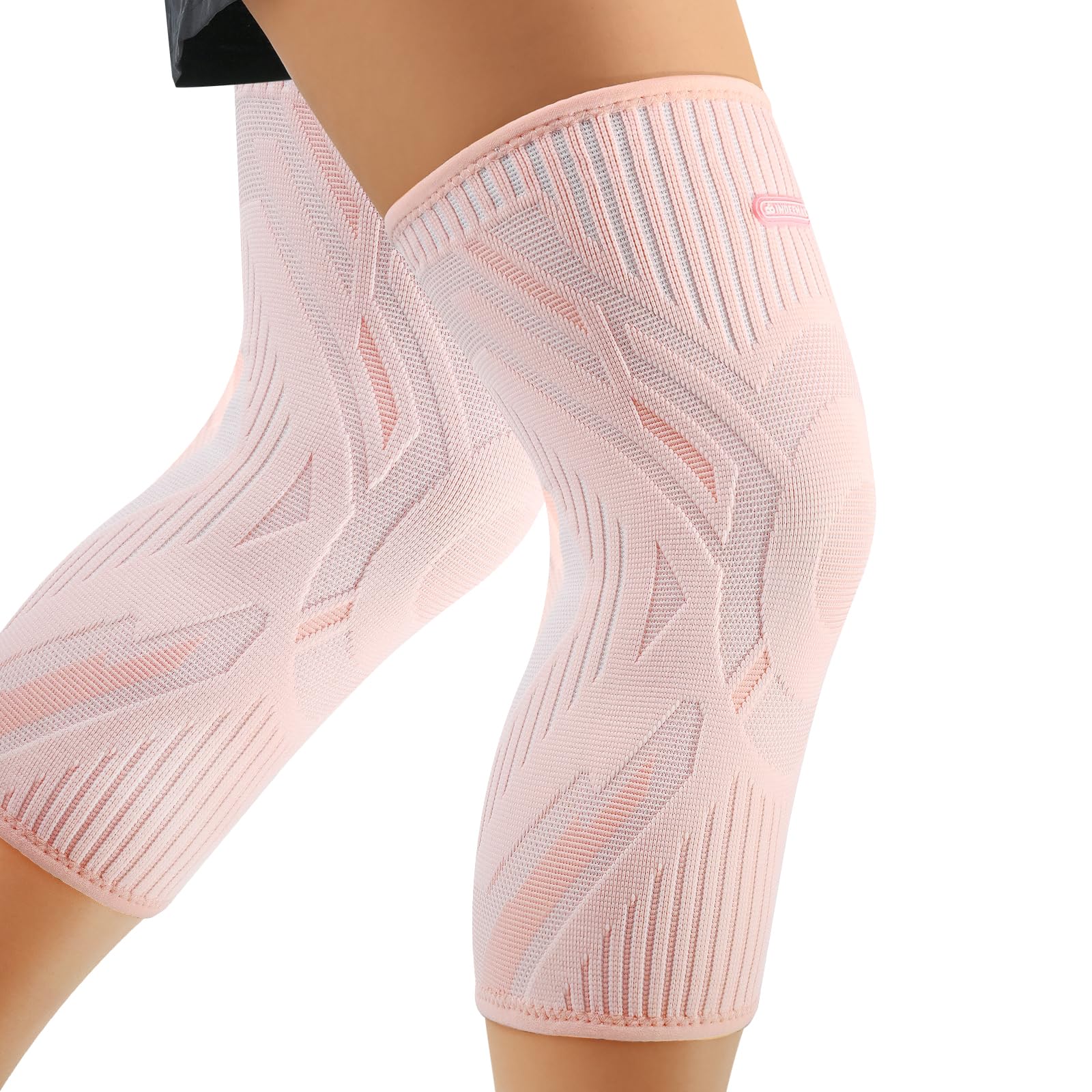 INDEEMAX 2er Pack Kniebandage Damen und Männer, Kompression Kniestütze für Arthritis, Meniskus, ACL, Sport, Laufen, Fußball, Atmungsaktiv Knie Bandage mit Anti Rutsch Silikonstreifen