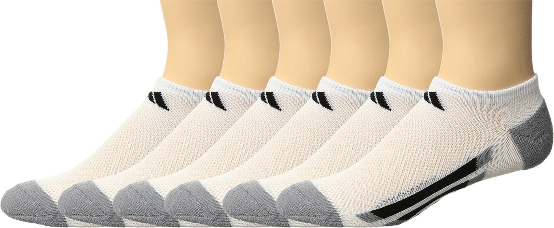 adidas Kids-Boy's/Girl's Cushioned No Show Socks (6-Pair)