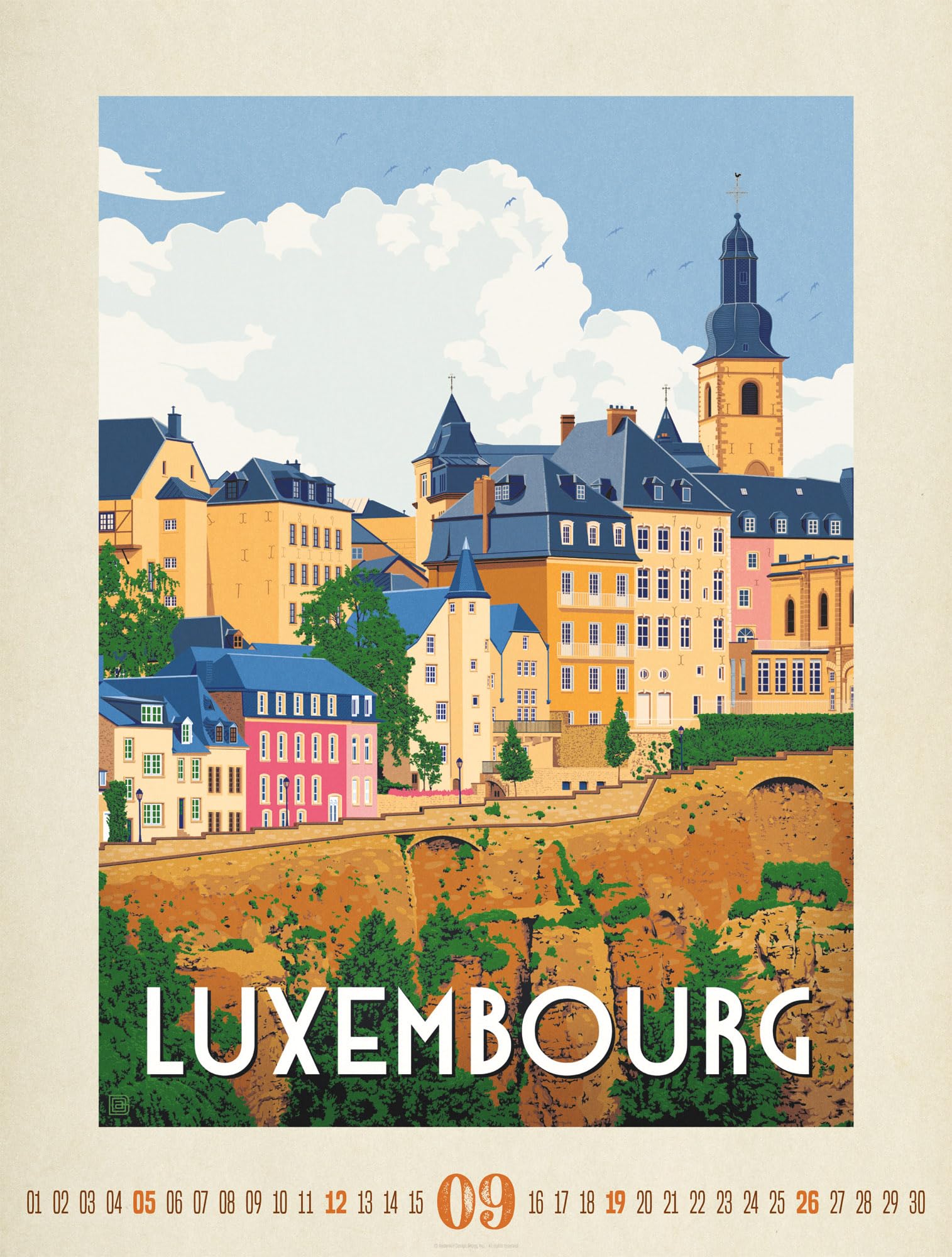 Travel Time Plakate-Kalender 2027 | Hochwertiger Vintage-Kalender im großen Hochformat (50x66 cm) | Reise-Plakate im Retro-Stil