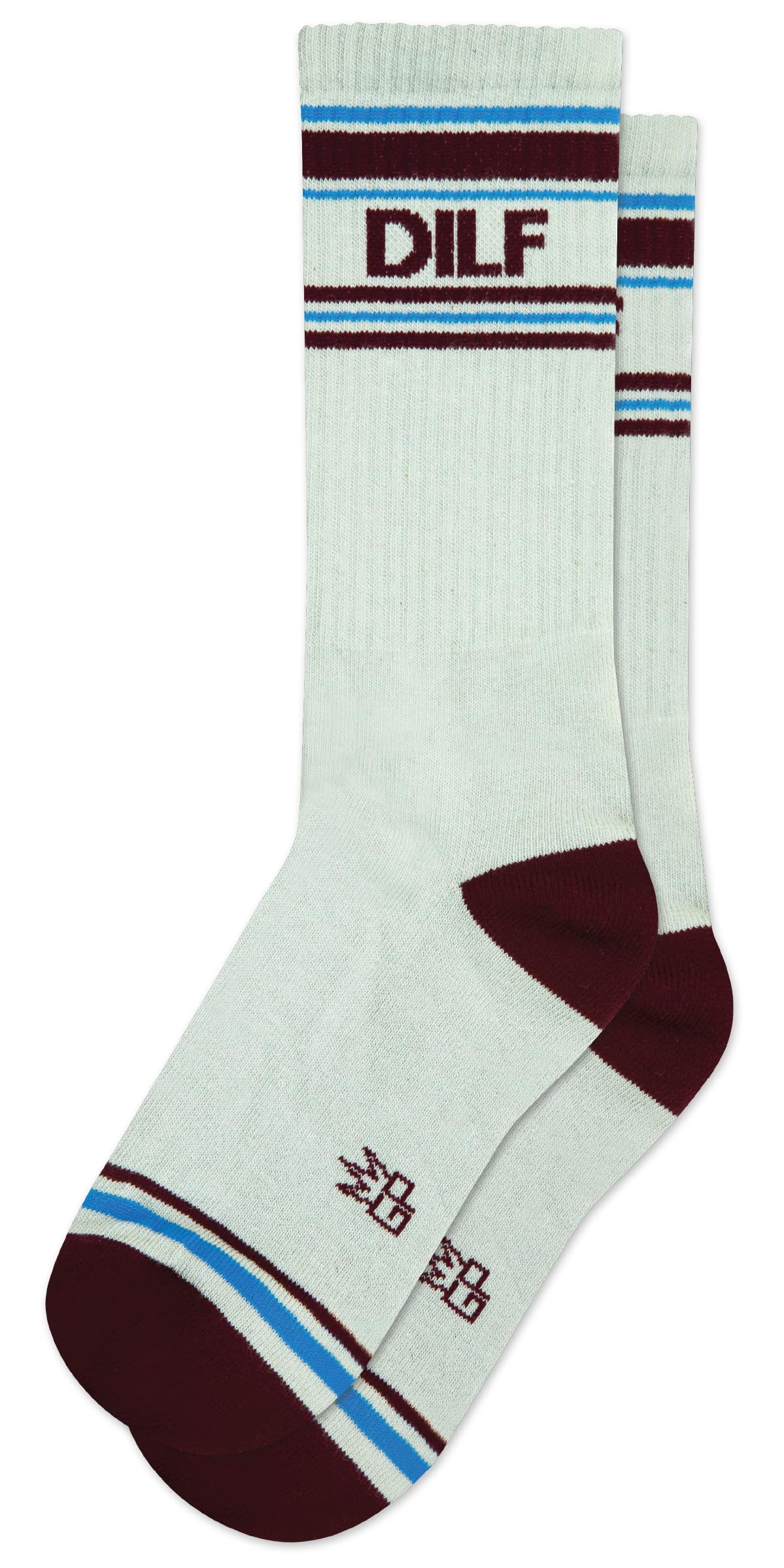 Gumball Poodle Unisex Dilf Novelty Gift Socks For Men, Women And Teens, Gym Crew Socks (Made In The Usa), 6-15