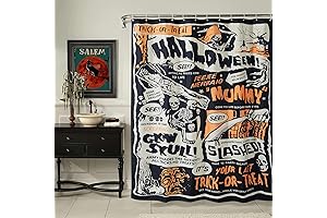 Vintage Halloween Fabric Shower Curtain: Spookify Your Bathroom