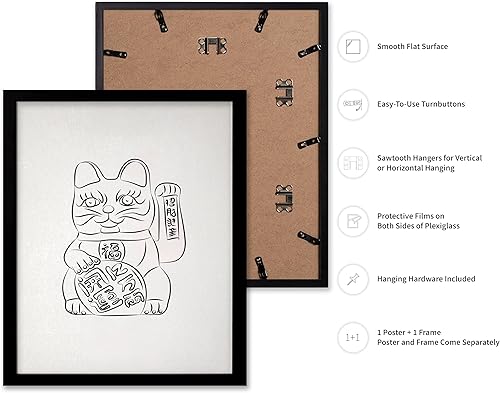 Miniatura 24 de Poster Master Póster de peonías – Estampado de flores retro – Ilustración floral – Ilustración en blanco y negro – Diseño de línea y abstracto –