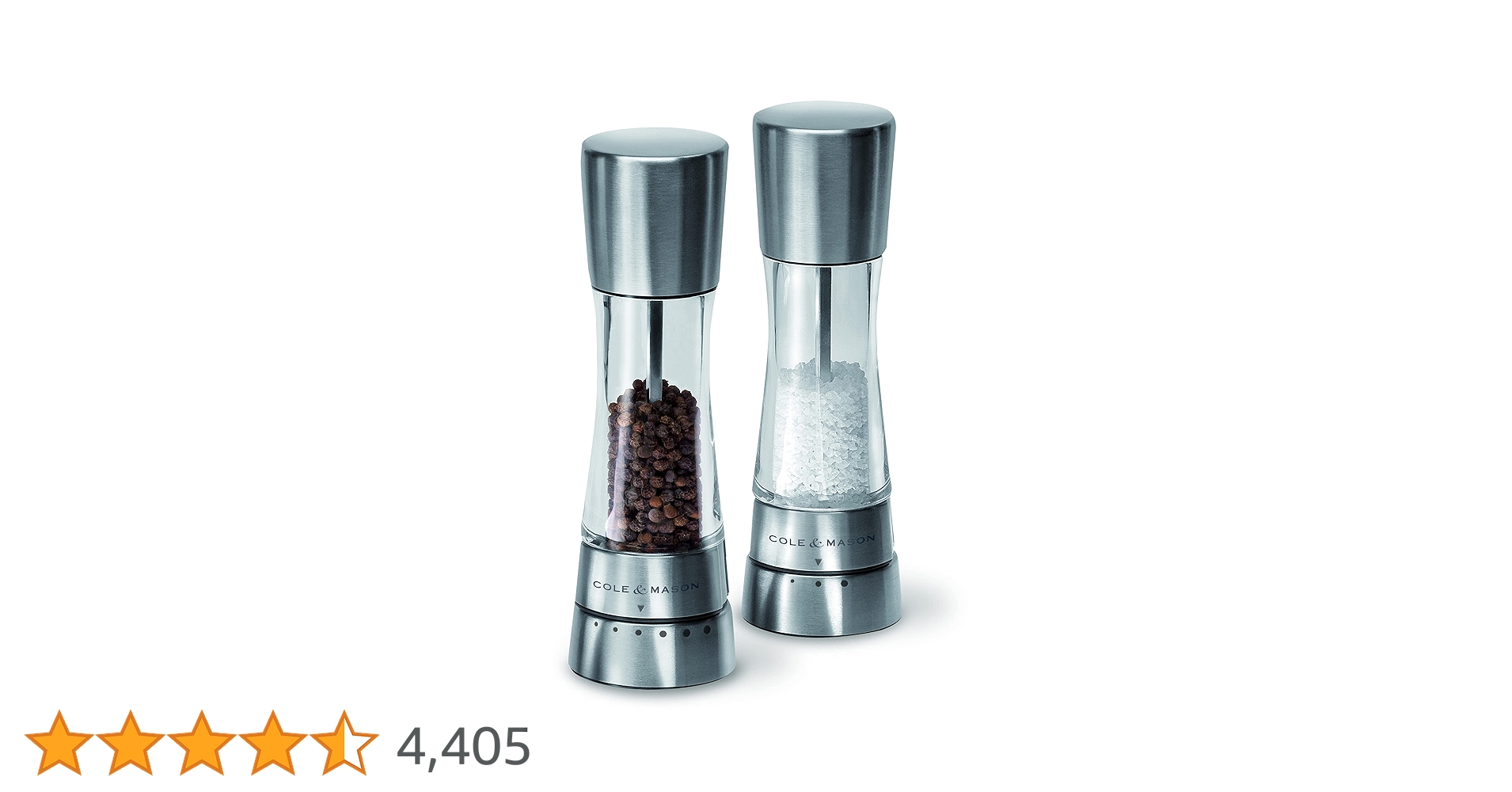 Amazon｜Cole & Mason コール&メイソン ソルト&ペッパーミル 手動
