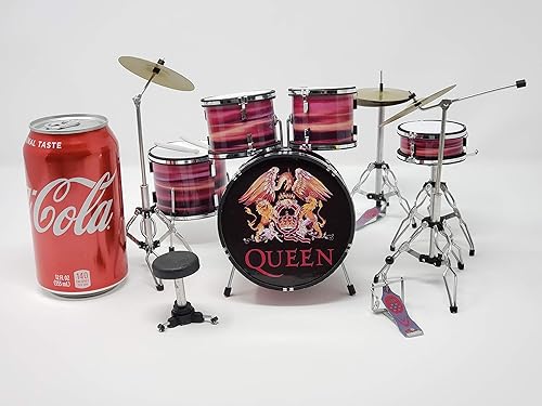Miniatura 4 de Batería en miniatura Roger Taylor QUEEN Excelentes detalles. Mini tambor